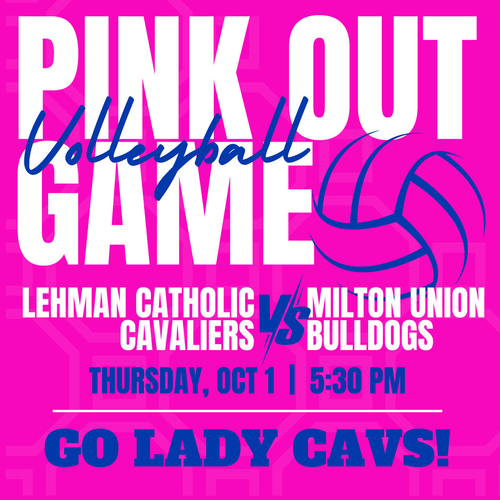Pink Out Volleyball Game | Oct. 1