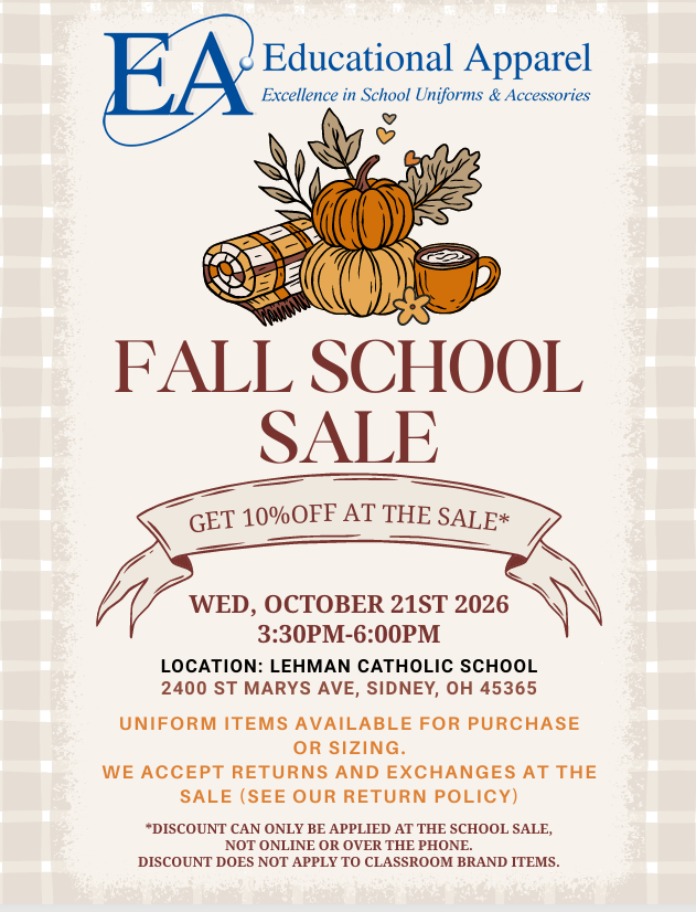 educational apparel sale