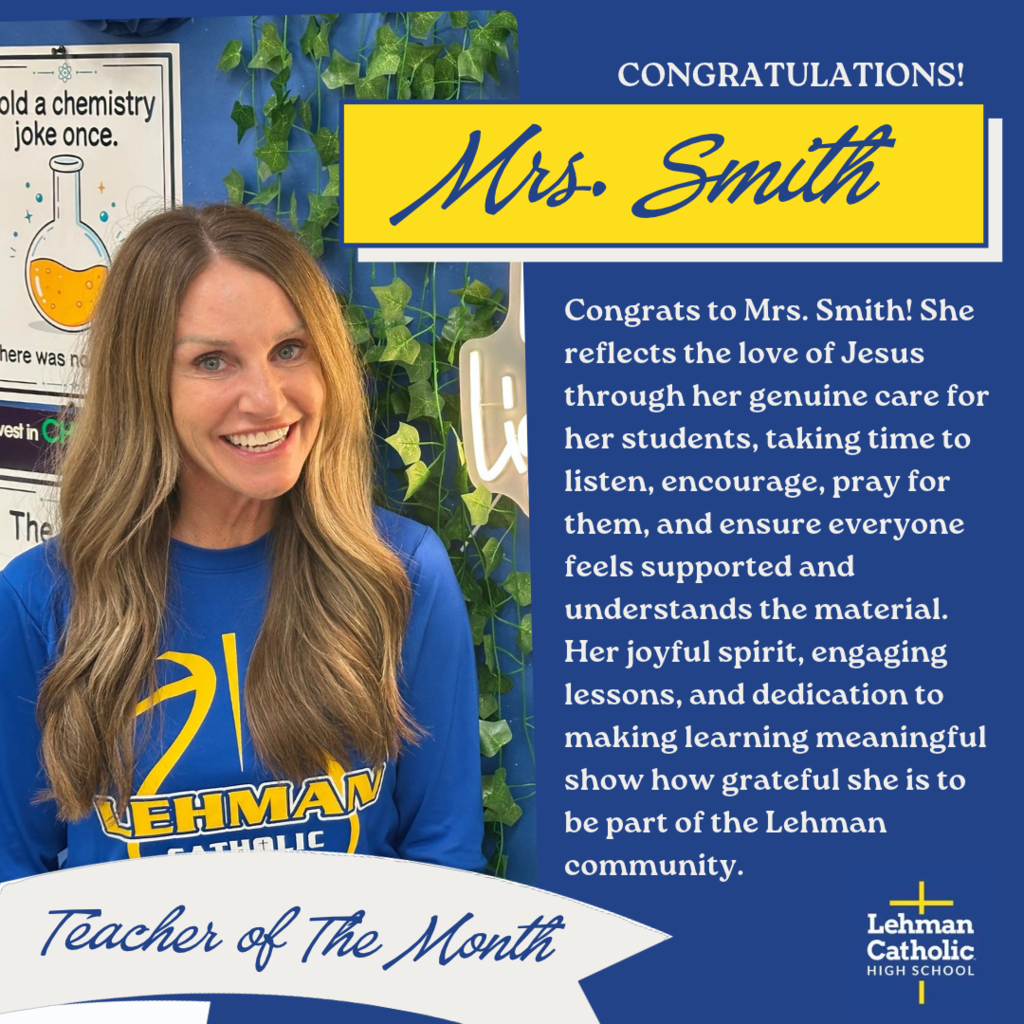 Teacher of The Month Jenny Smith