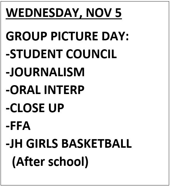 Group Pic Schedule