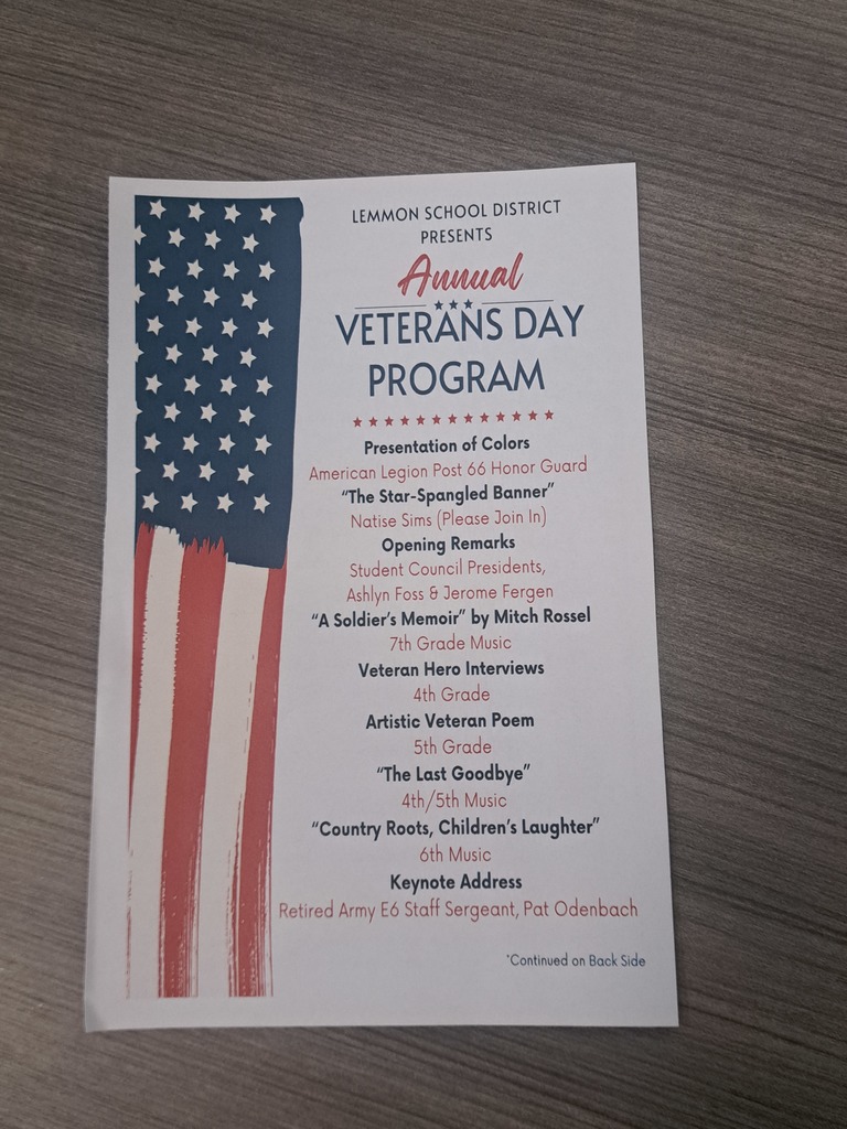 Veterans Day Program 2025