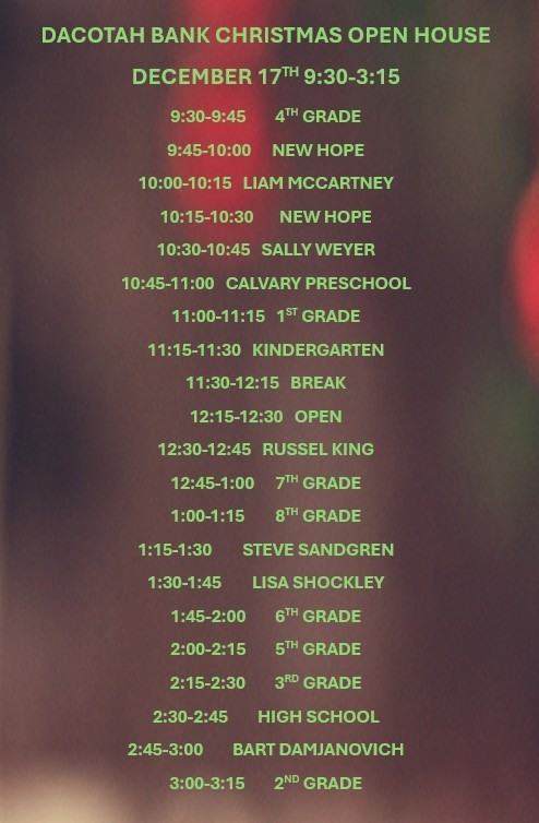 Dacotah Bank Open House