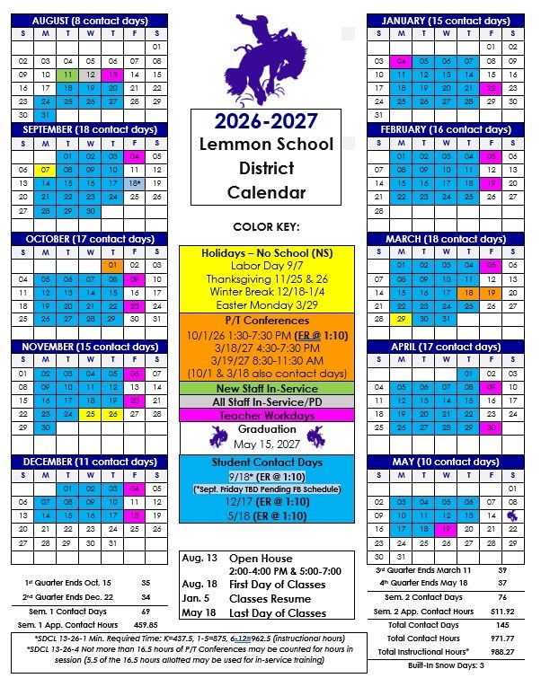 26-27 District Calendar