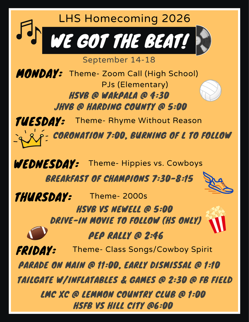 Homecoming Schedule