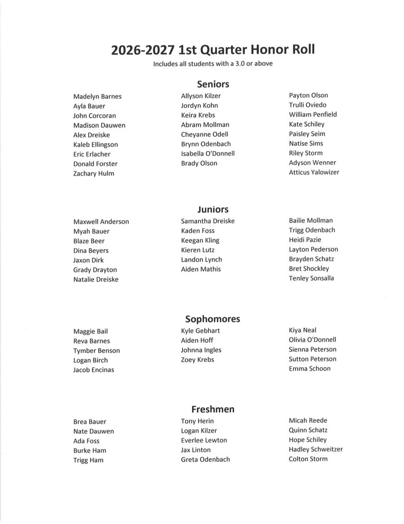 Honor Roll
