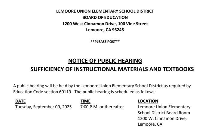 PUBLIC HEARING