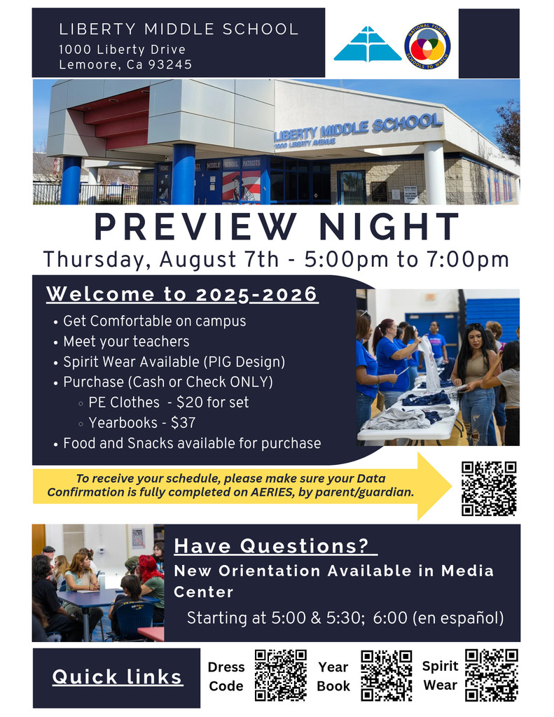 preview night information