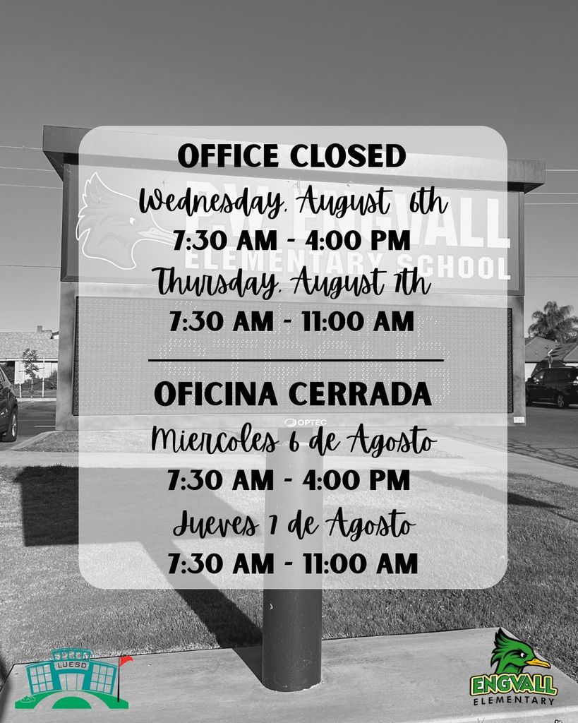 Office Closed - Oficina Cerrada