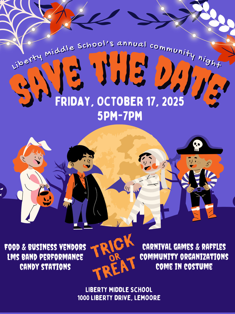 save the date for Trick or Treat Night