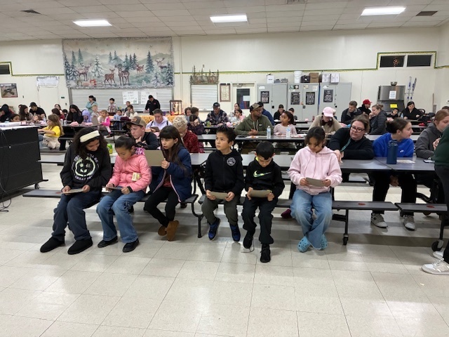 Students at Bingo Night