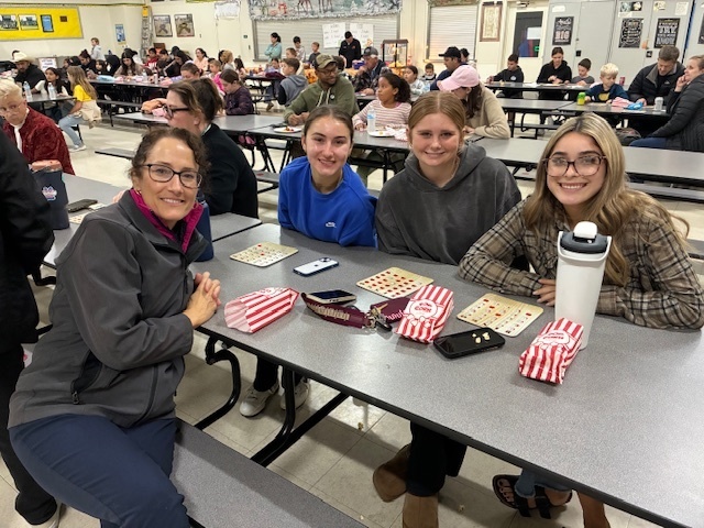 Family at Bingo night