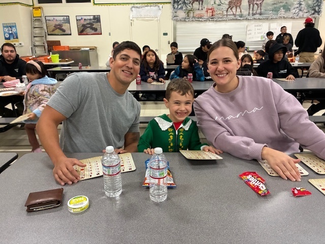 Family at Bingo night