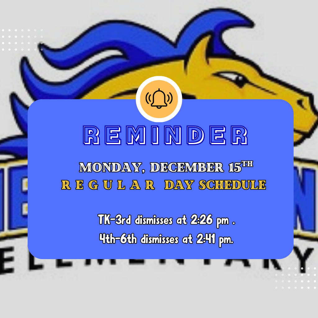 Monday student schedule