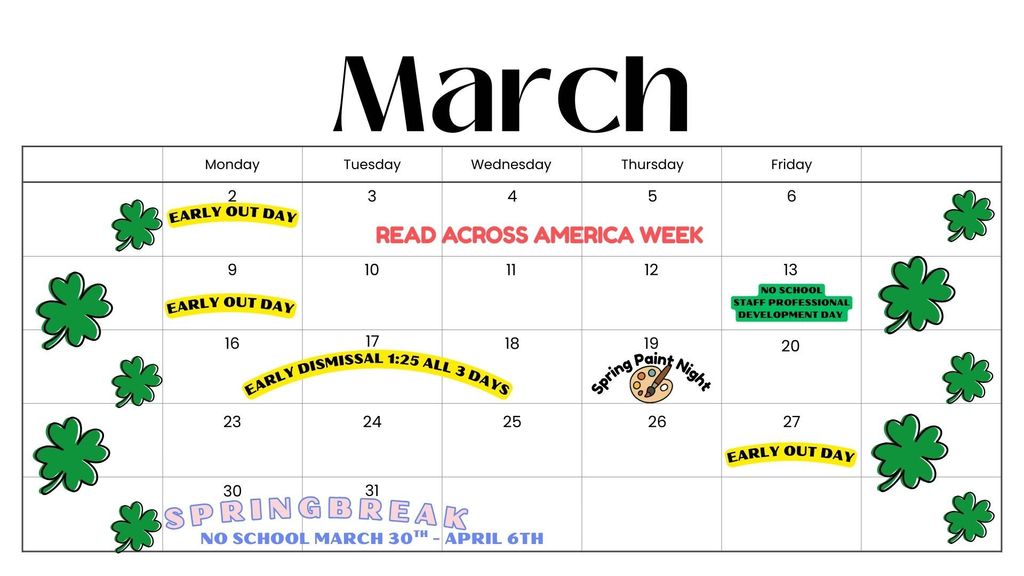 March Calendar