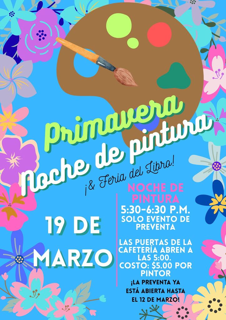 Spring Paint Night - March 19th- Pre-Sale is now until March 12th!