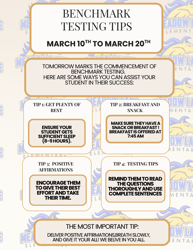 March Benchmark testing tips