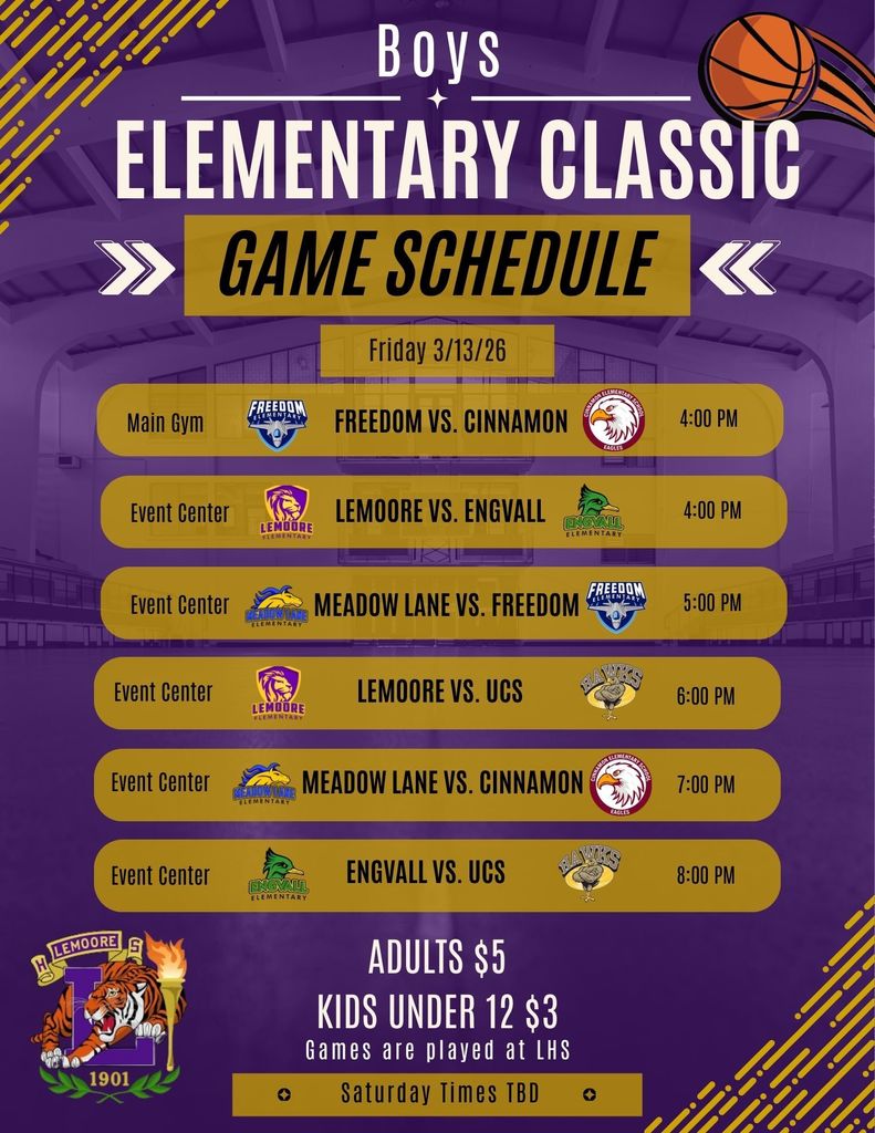 Boys Schedule