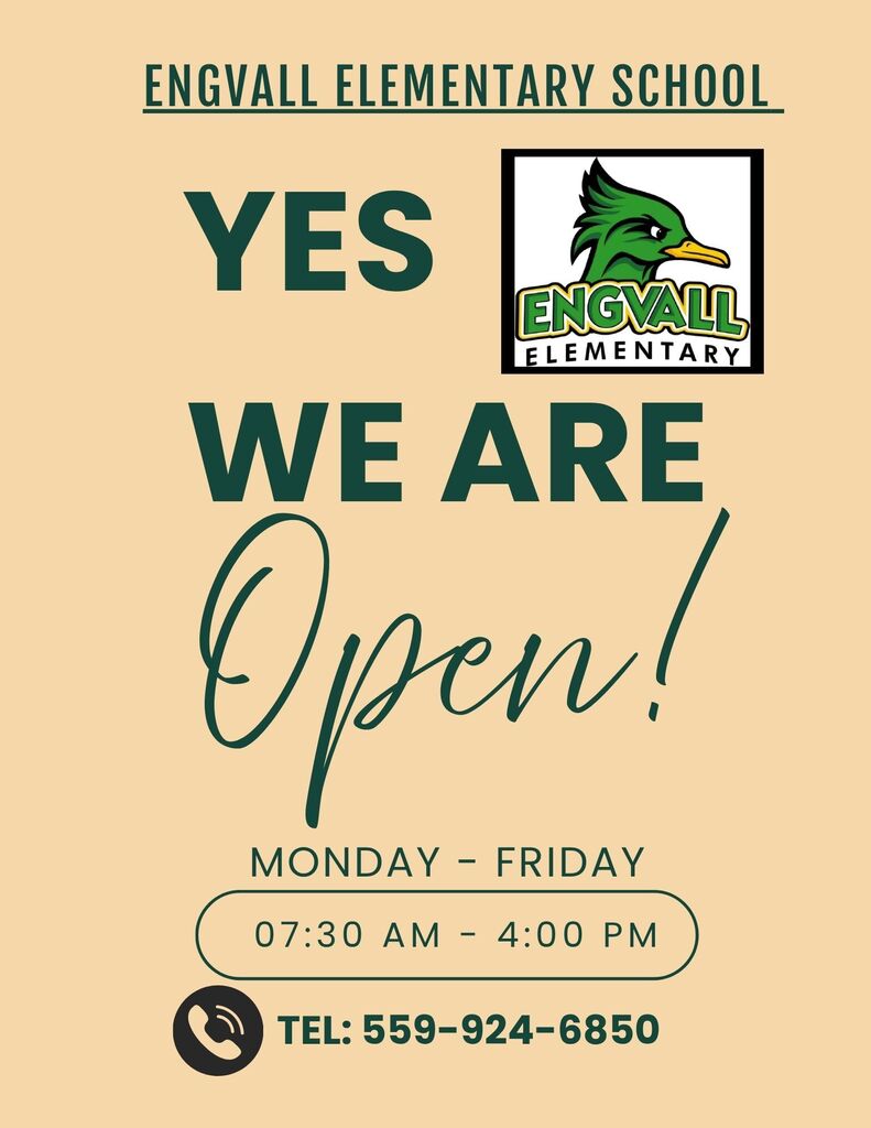 School Office is Open Today, Thursday, July 30th!