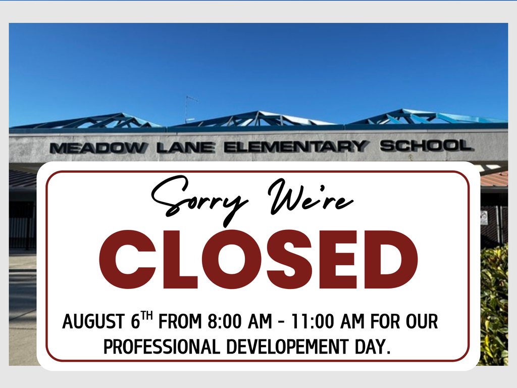 august 6th closed - professional development day