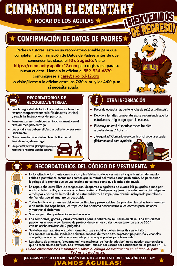 Data Confirmation Spanish