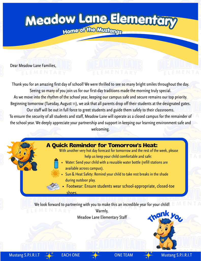 Second day of school