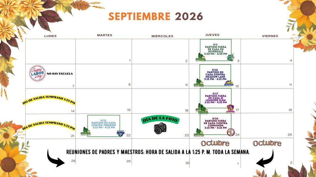 2026 September Calendar!  