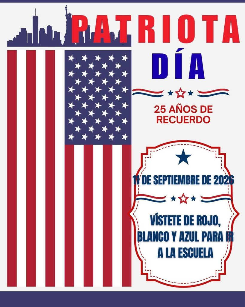 Wear Red, White, or Blue for Patriot Day on Friday, September 11th 