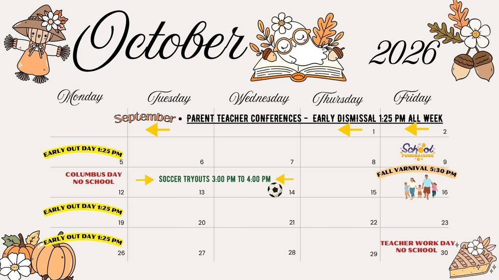 October at a Glance!