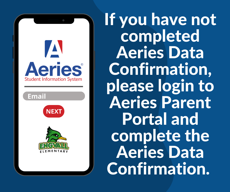 Aeries Data Confirmation - English