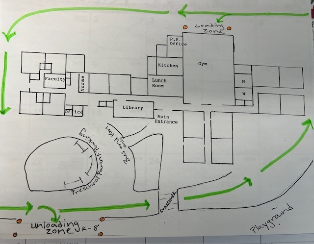 Drop off pick up map