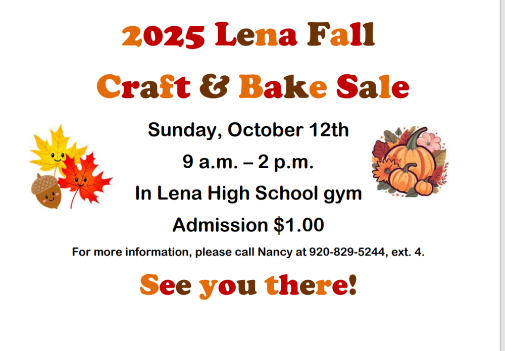Fall Craft & Bake Sale