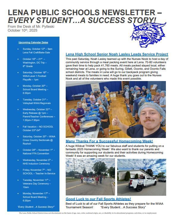 October Newsletter