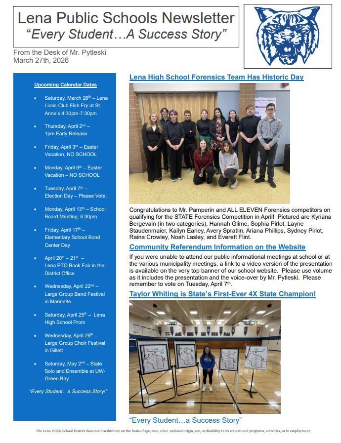 March Newsletter