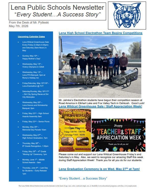 May Newsletter