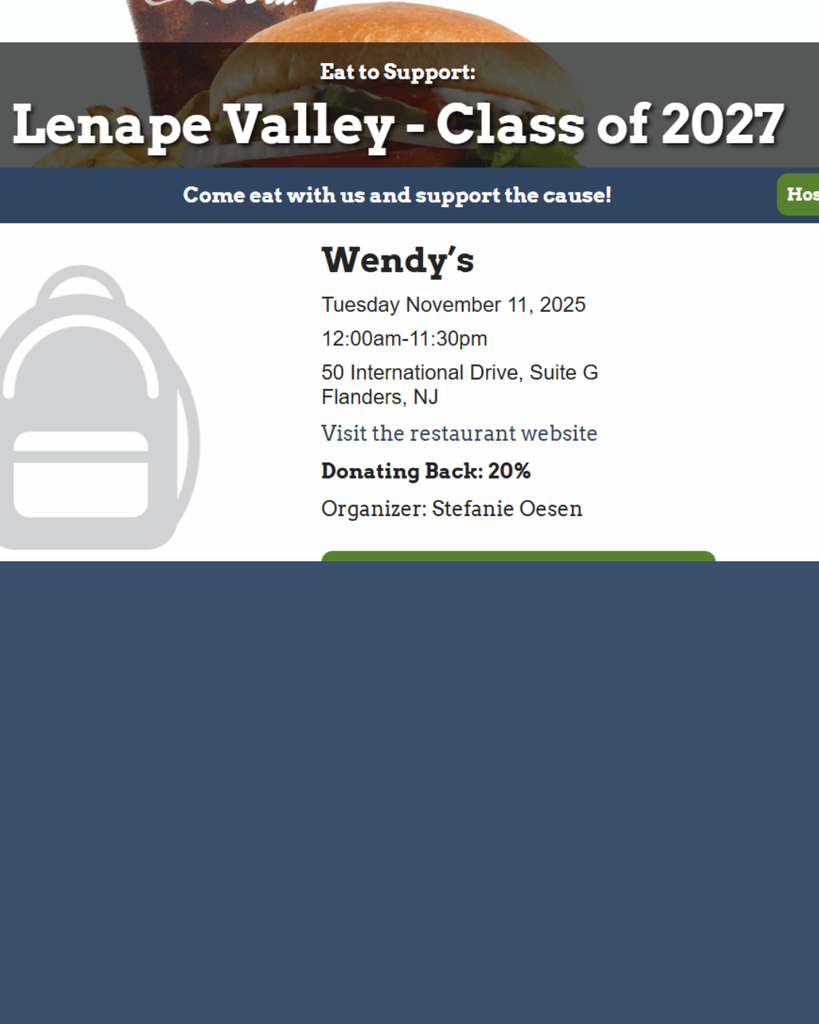 Fundraiser class of 27