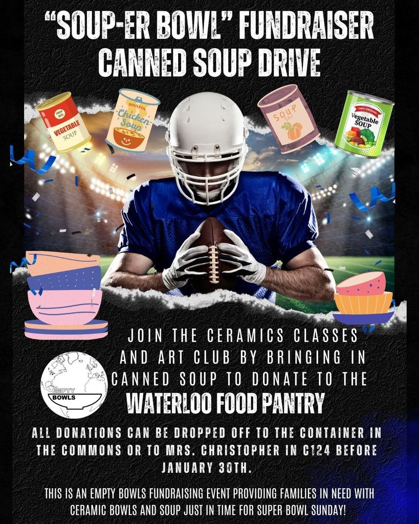 Soup-er Bowl Sunday Canned Soup Drive for Waterloo Food Pantry