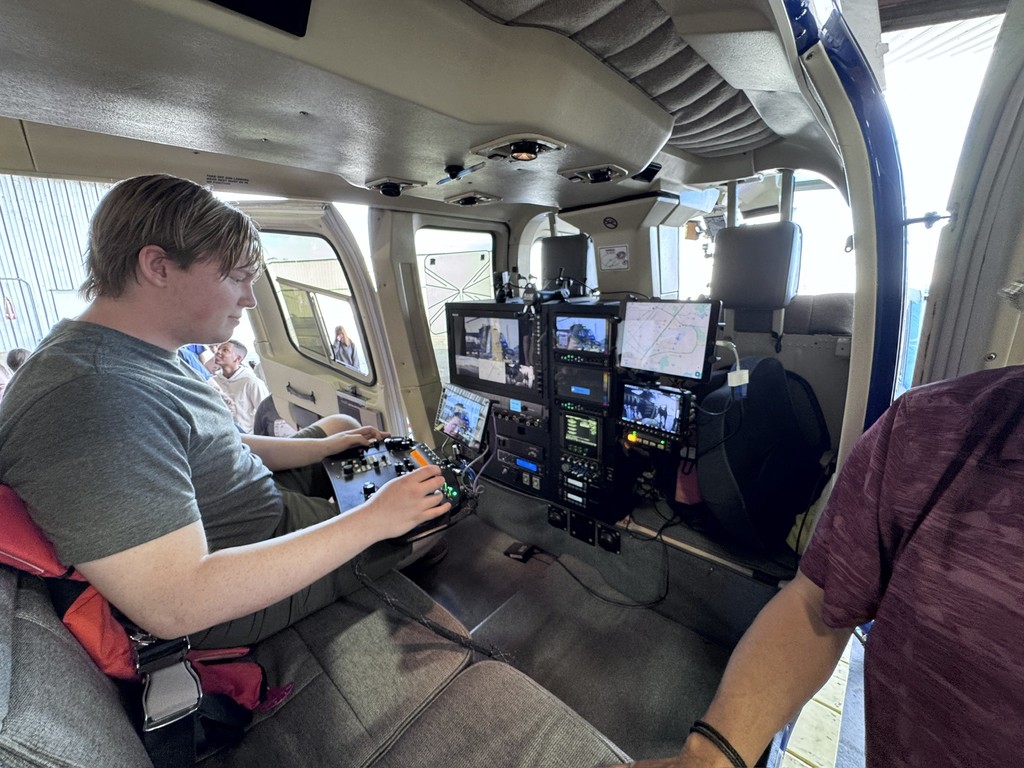 Students had the opportunity to speak with pilots, reporters, and mechanics about what it takes to provide airborne news coverage to the major NYC TV networks