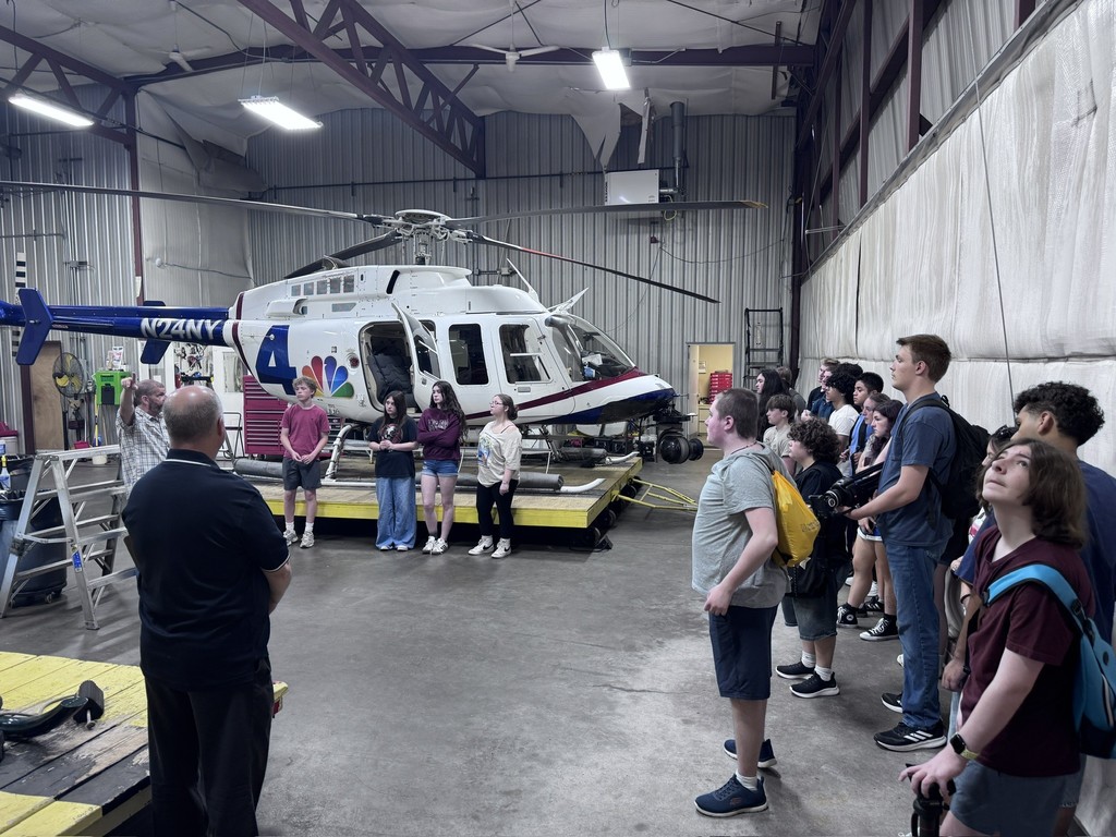 Students had the opportunity to speak with pilots, reporters, and mechanics about what it takes to provide airborne news coverage to the major NYC TV networks