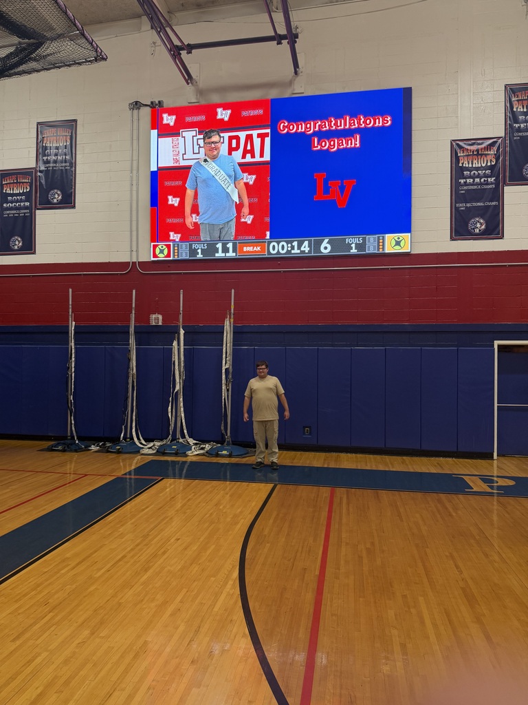 🏀✨ A Winning Team!  Dr. Rossi was excited to show off our brand-new scoreboard alongside one of his favorite students, Logan Alles. It's moments like these that showcase the pride, connections, and school spirit that make LVRHS such a special place to be!  #LVRPatriots #PatriotPride #SchoolSpirit #NewScoreboard #StudentConnections 🏀📸