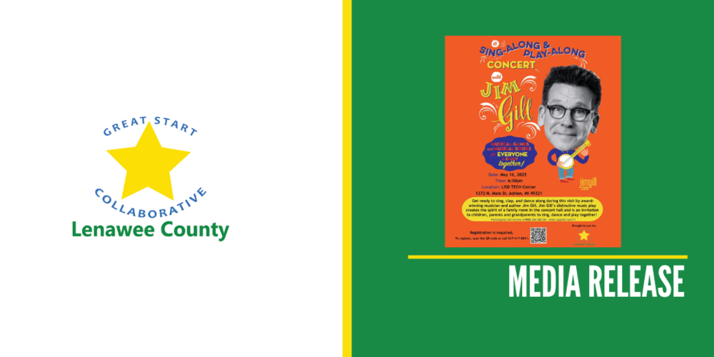 Media Release Jim Gill Sing Along Concert poster