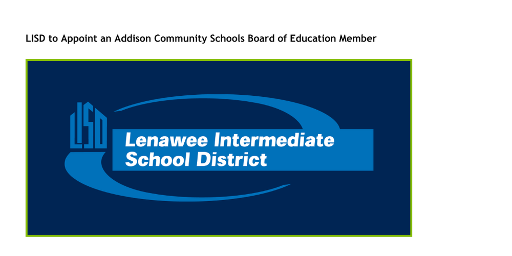 A graphic with the LISD logo and the title of the article