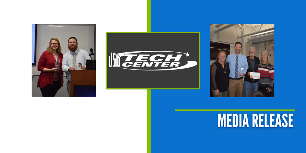 media Release for Distinguished Alumni story that features two photos of both winners