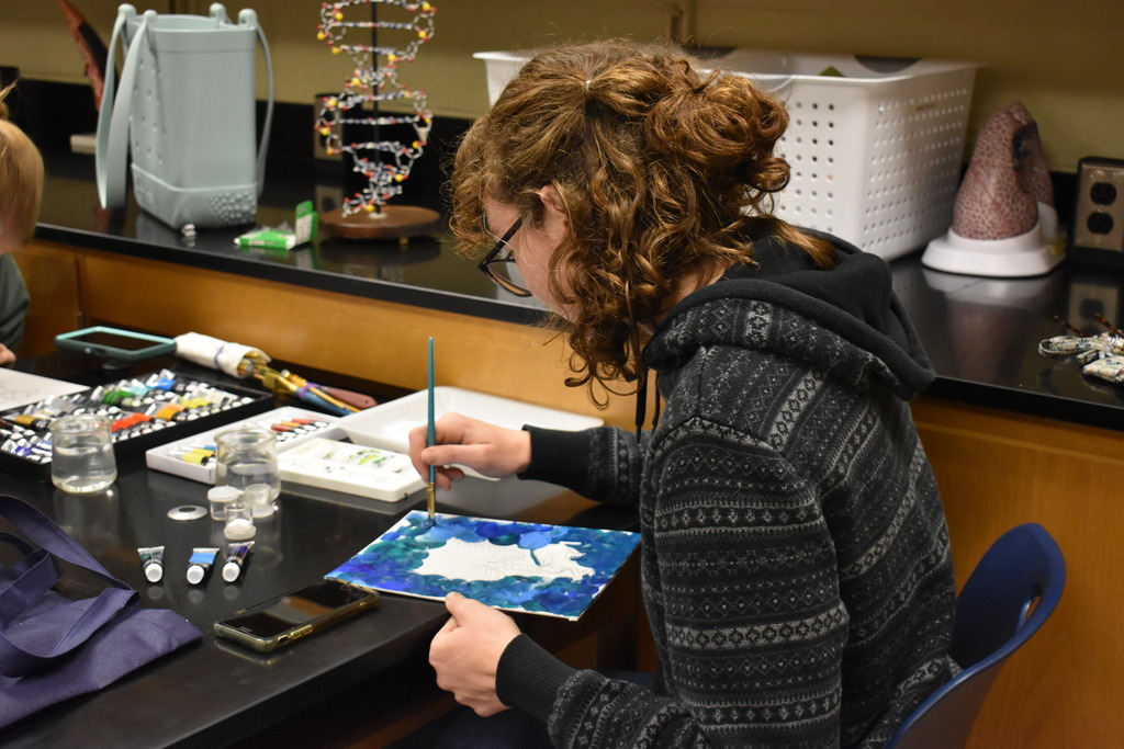 Student painting