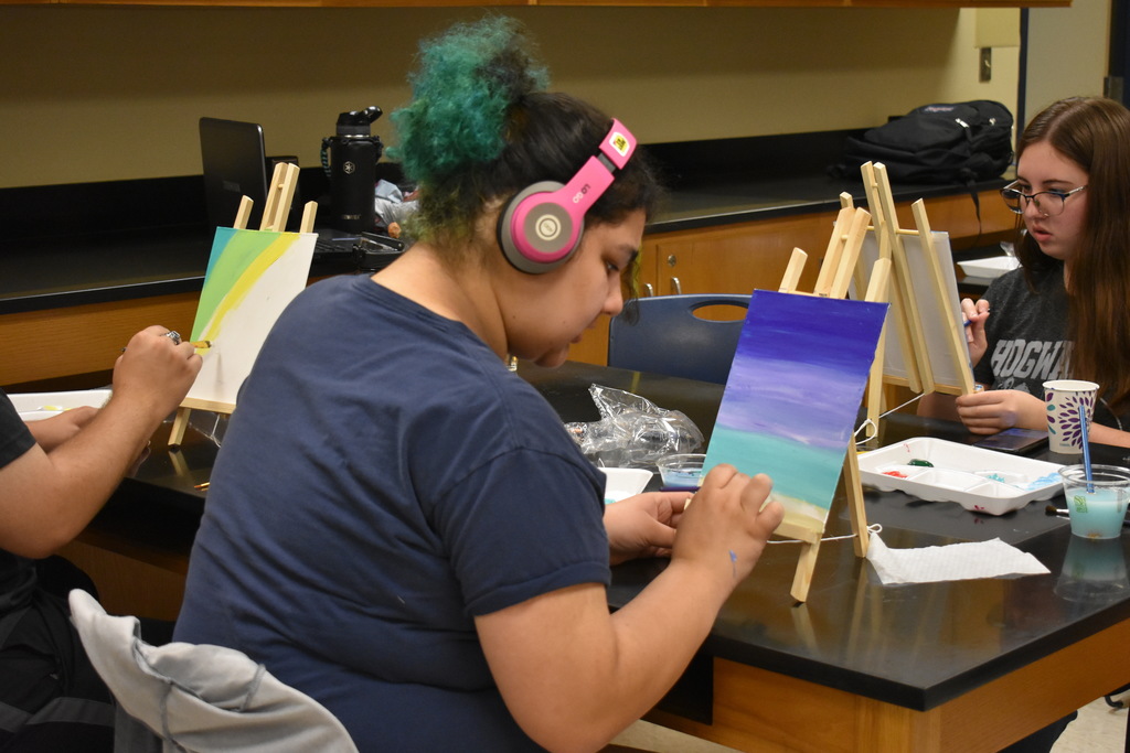 Student painting