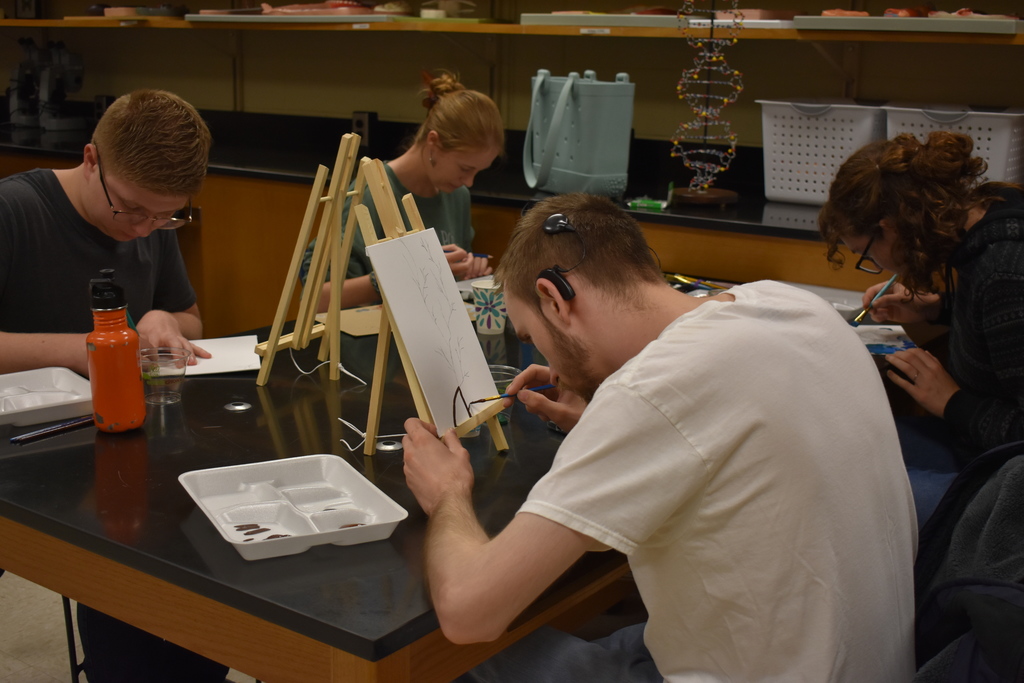 Student painting
