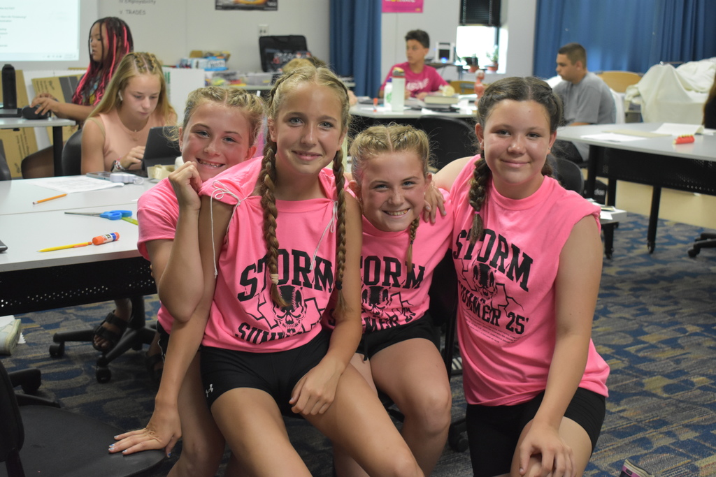 HOSA students stop to pose for photo