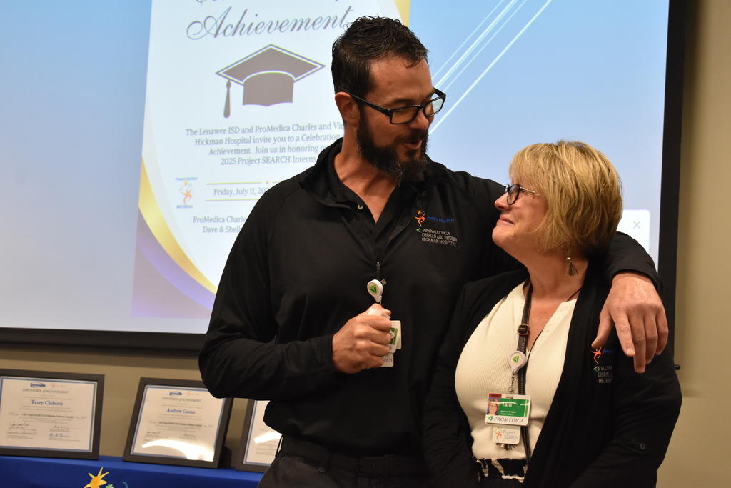 The program directors speaking to each other