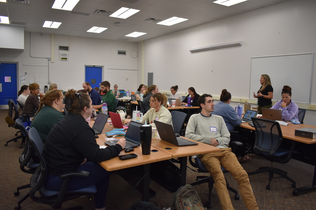 a room full of educators