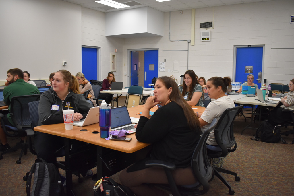 a room full of educators
