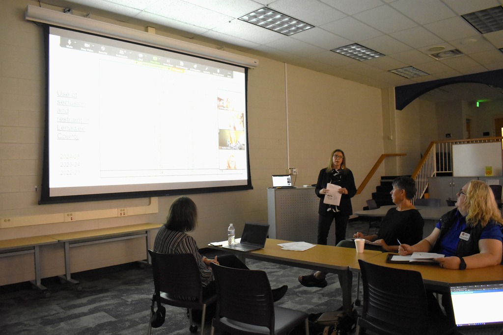 Julie VanBlack presenting to the group